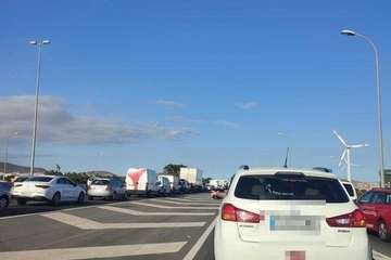 Colapso en la GC-1 en sentido hacia la capital/TA.